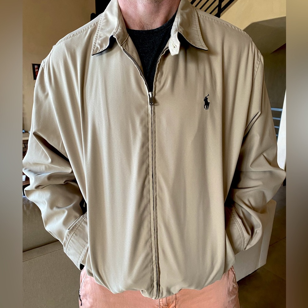 Polo Ralph Lauren jacket. Size L. Color khaki.